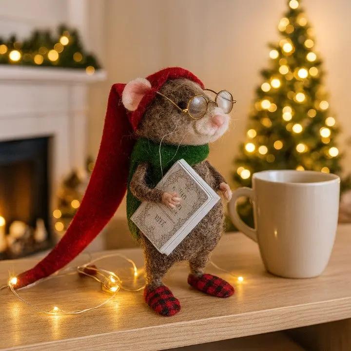 Handmade Felt Mice By LumenMouse For Cozy Home Decor Fans Artisanal Charm