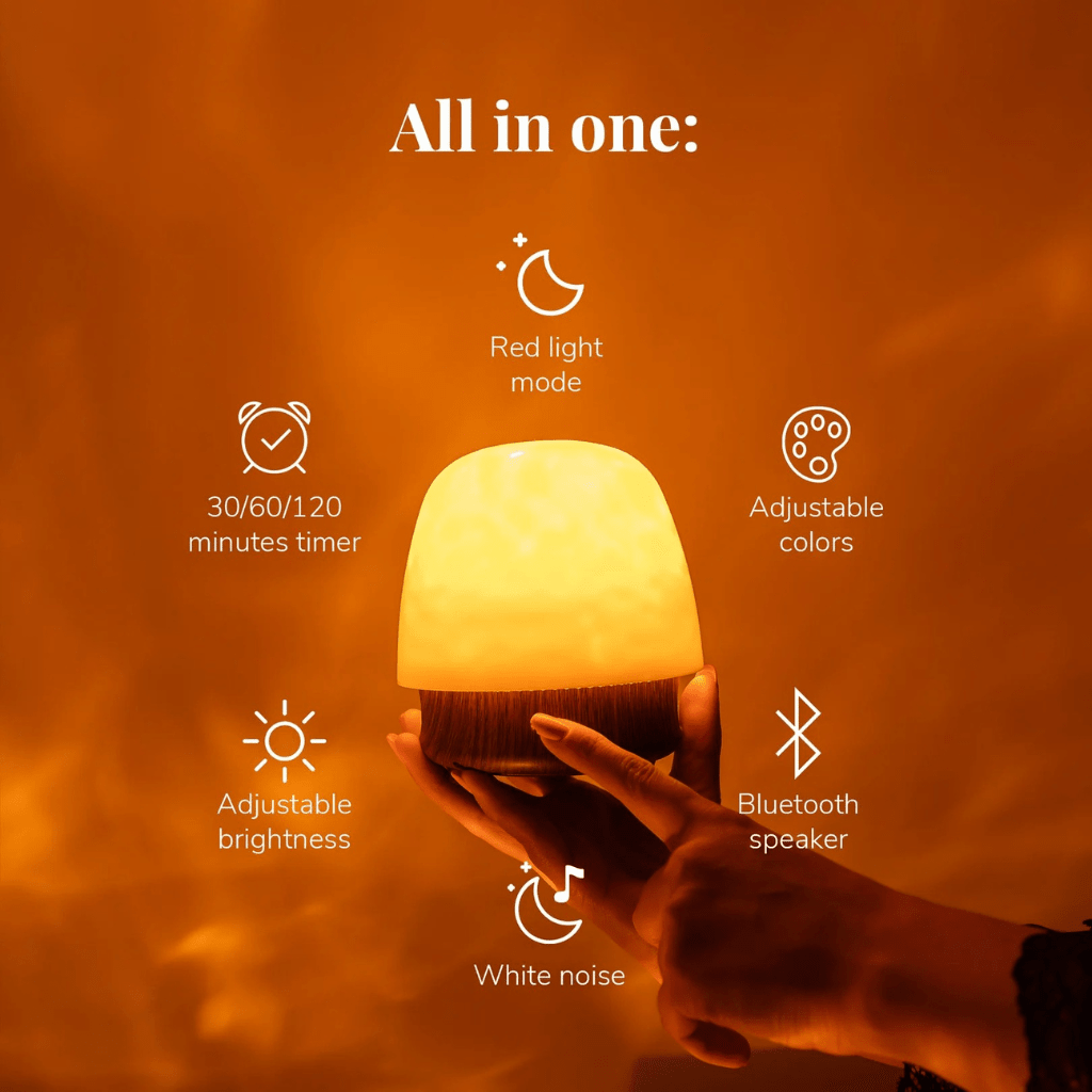 Stolní lampa NEXLUM s Bluetooth reproduktorem a šestnácti barevnými režimy