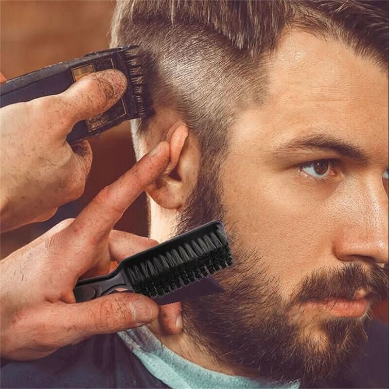 Evercrest Premium Hair and Beard Brush for Men Antistatic Handmade