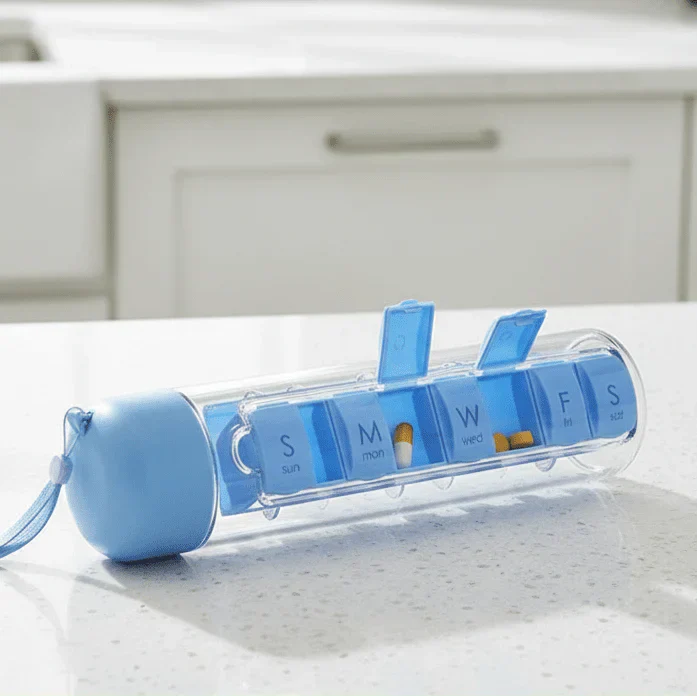 DailyMed 7-Day Organizer With Hydration Bottle For On The Go