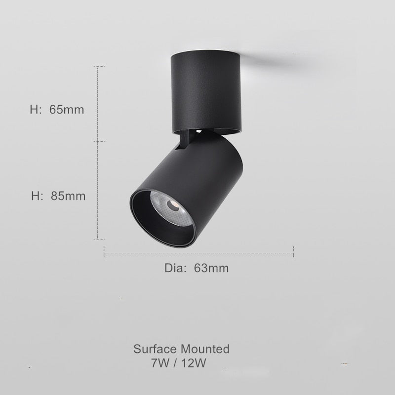 Calora Round Adjustable Surface-Mount Downlight | Orntli