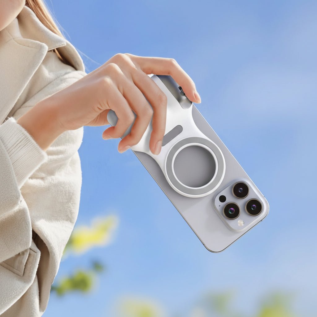 SNAPGRIP ידית סלפי מגנטית עם תאורה לצילומים יציבים
