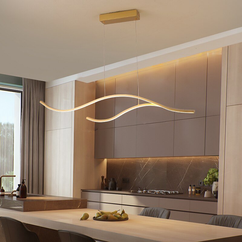 Kreativ moderne LED abstrakt lysekrone for luksuriøse, moderne hjem