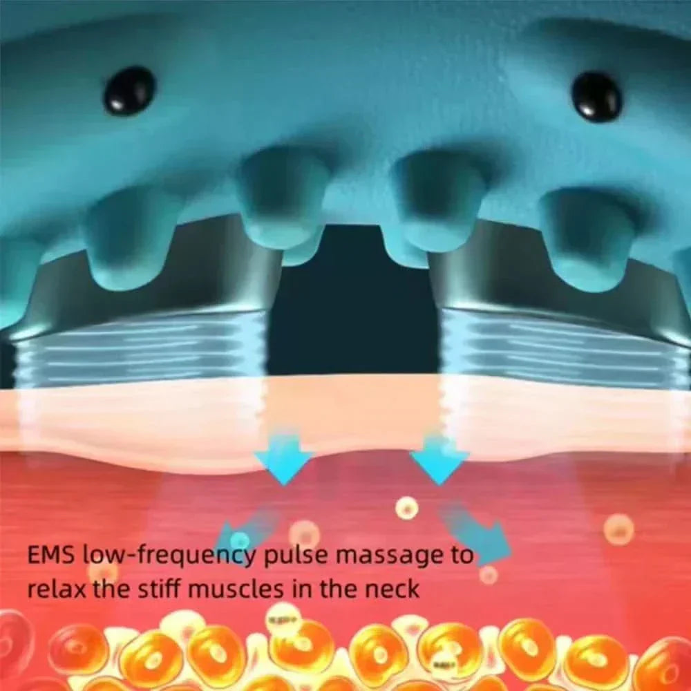 ReliaWave Neck Massager With EMS And Traction For Neck Pain Relief