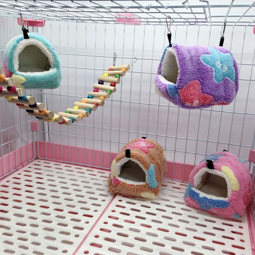 NibbleNest Cozy Elevated Hamster Hammock House For Hamster Owners Retreat