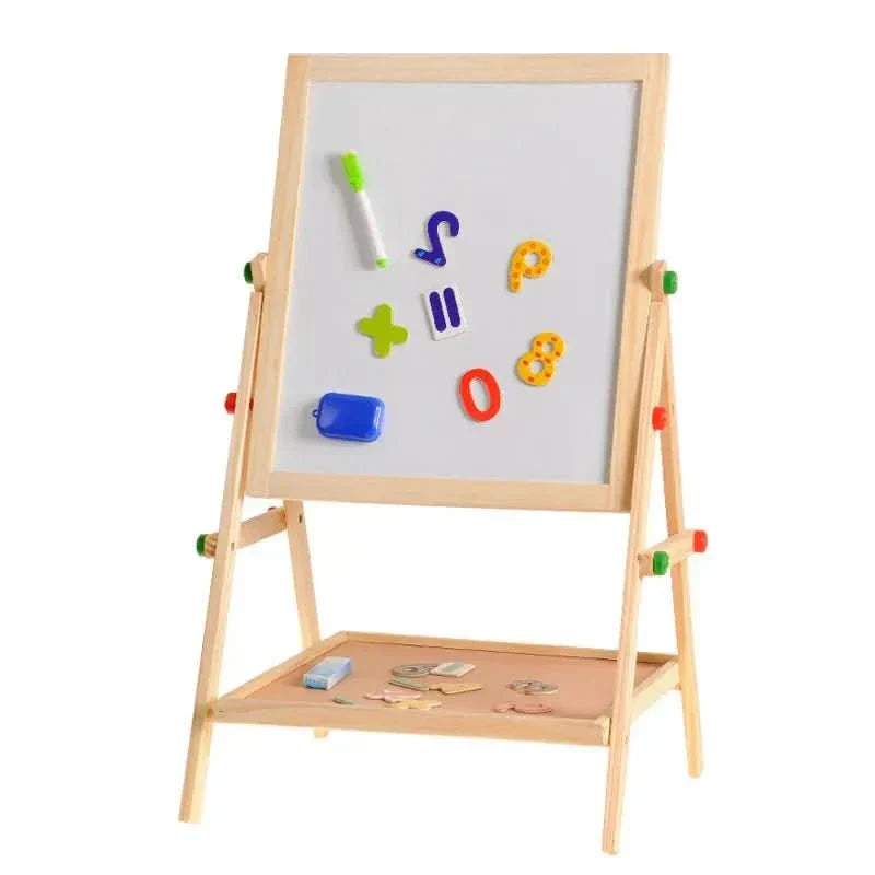 BrightCanvas magnetisch whiteboard krijtbord voor kinderen met verstelbare lijst