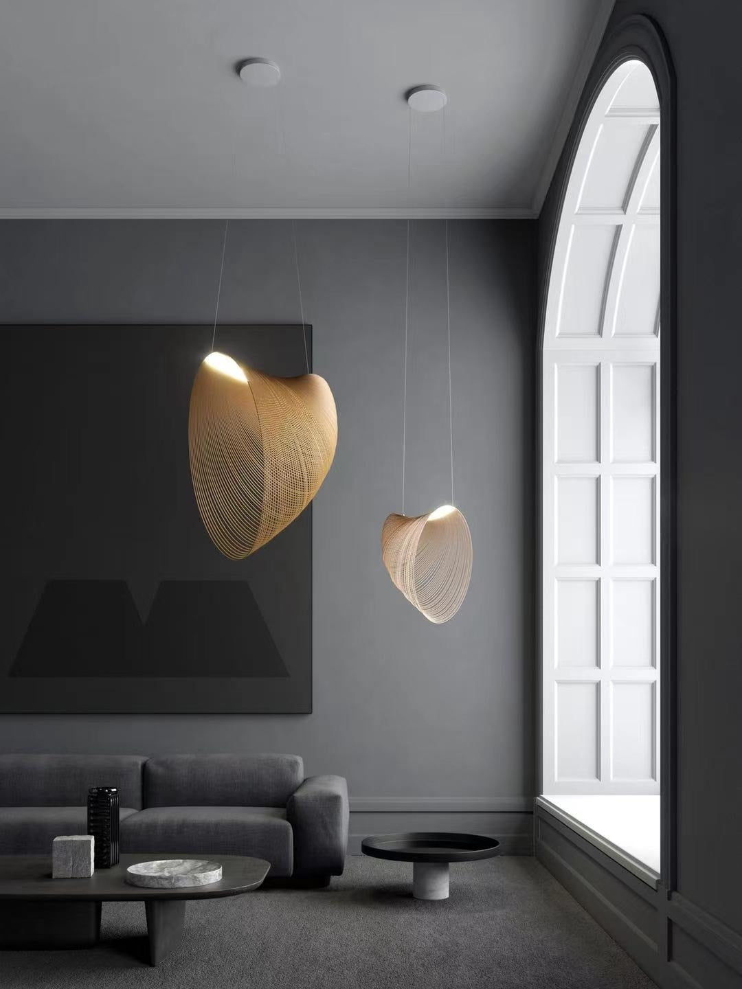 Aurra | Scandi Abstract Suspended Pendant Light | Orntli