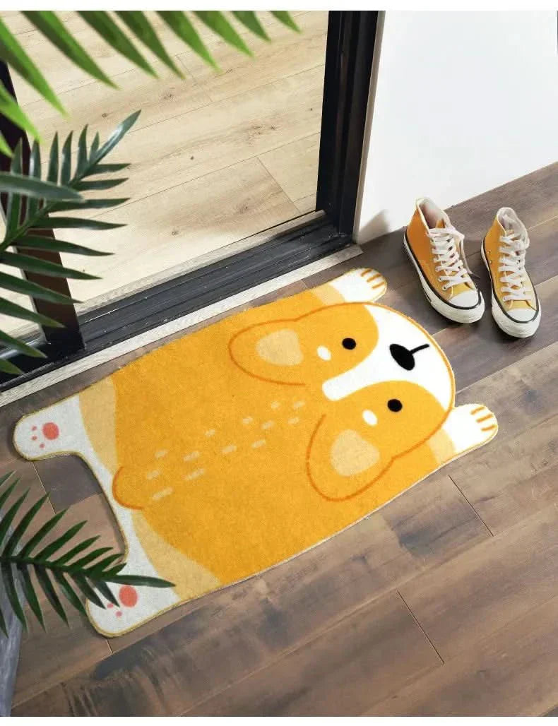 Cozy Critter csúszásmentes állatos padlószőnyeg otthonkedvelőknek, aranyos textilmintával
