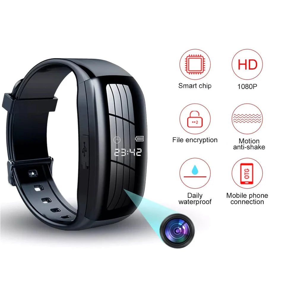 Smartwatch sikkerhedskameraoptager på dit håndled