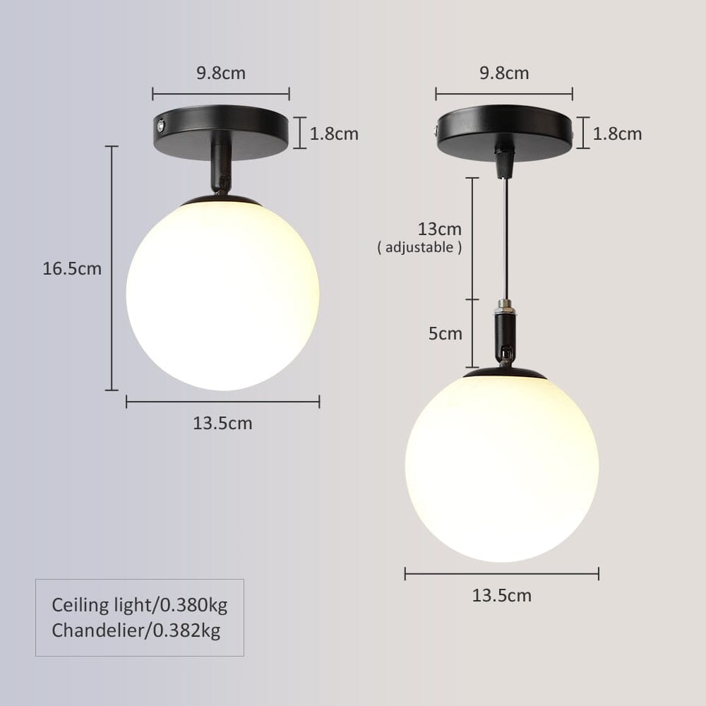 LumaNova Orb Glød Loftlampe til Stuer med Varm Glød