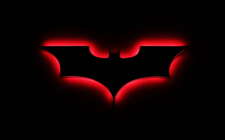Luz de pared LED de Batman con control remoto inalámbrico y cambio de color