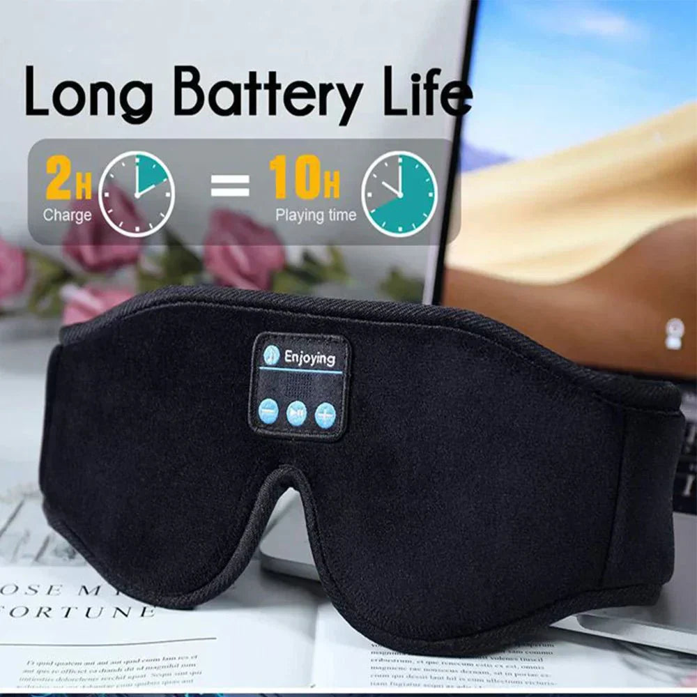 DreamWave Bluetooth音楽付きスリープマスク 旅行者向け3Dコンフォートメモリーフォーム使用