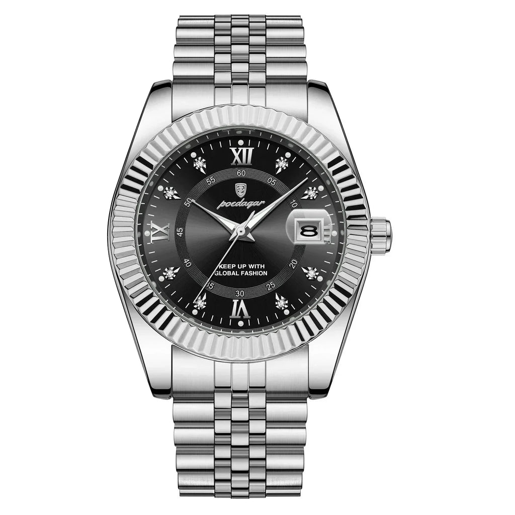 Heritage 1968 Quartz Watch, 40mm Scratch-Resistant Stainless Steel Case, Date Display