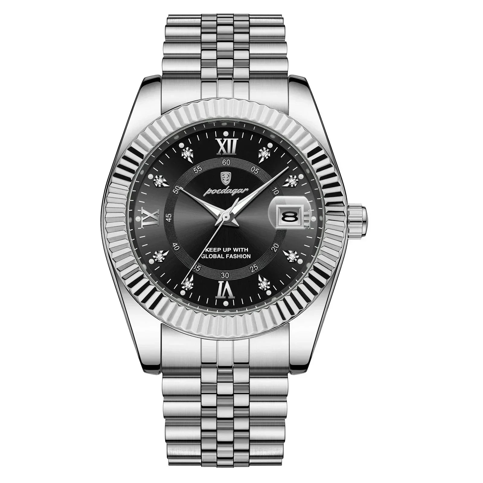 Heritage 1968 Quartz Watch, 40mm Scratch-Resistant Stainless Steel Case, Date Display
