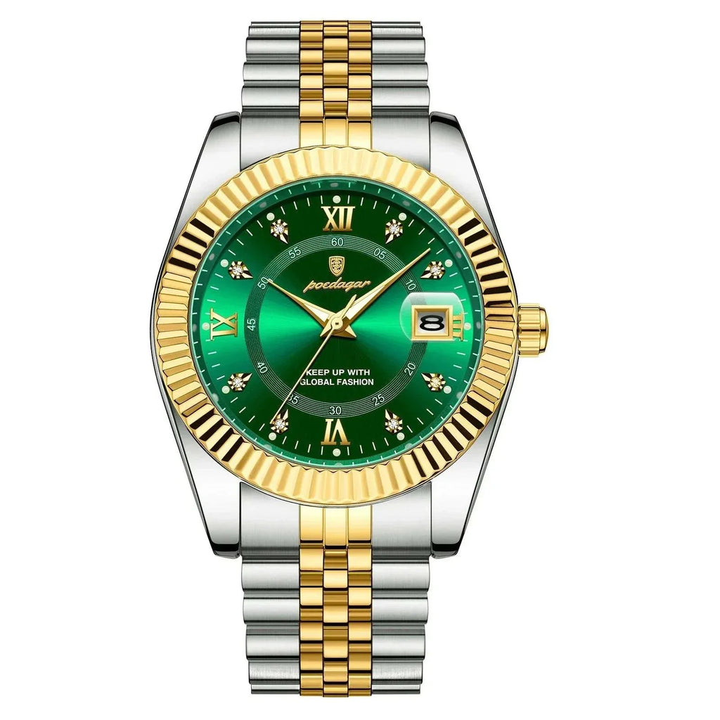 Heritage 1968 Quartz Watch, 40mm Scratch-Resistant Stainless Steel Case, Date Display