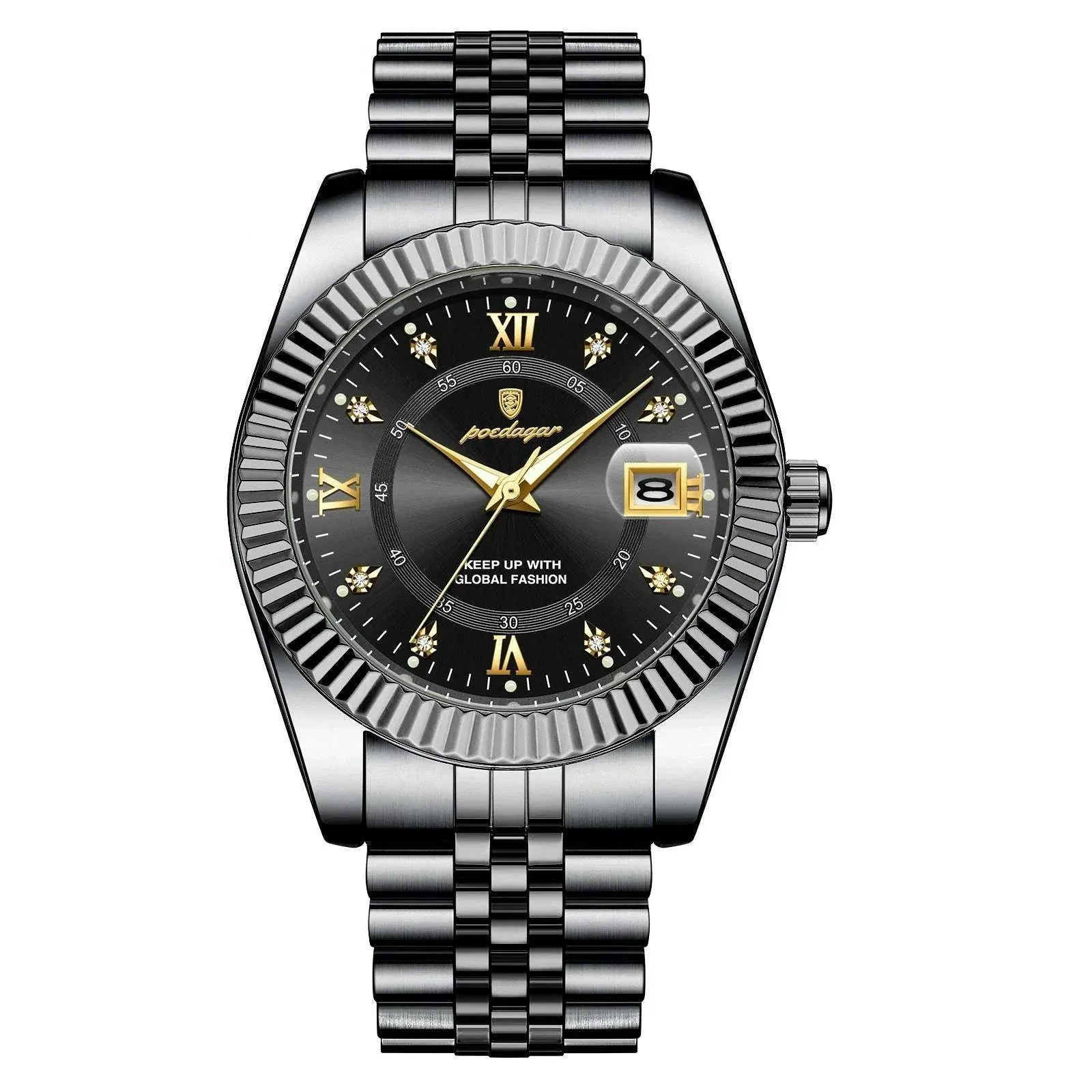 Heritage 1968 Quartz Watch, 40mm Scratch-Resistant Stainless Steel Case, Date Display