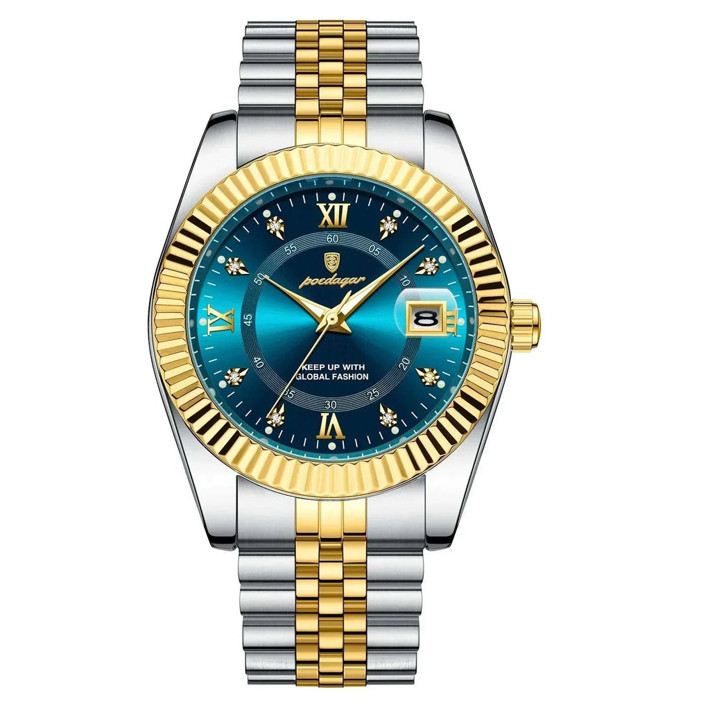 Heritage 1968 Quartz Watch, 40mm Scratch-Resistant Stainless Steel Case, Date Display
