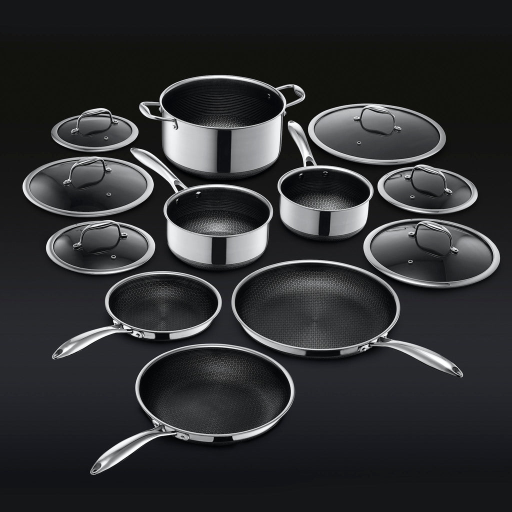 12-Piece Hybrid Nonstick Set For Everyday Cooking Essentials