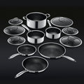 12-Piece Hybrid Nonstick Set For Everyday Cooking Essentials