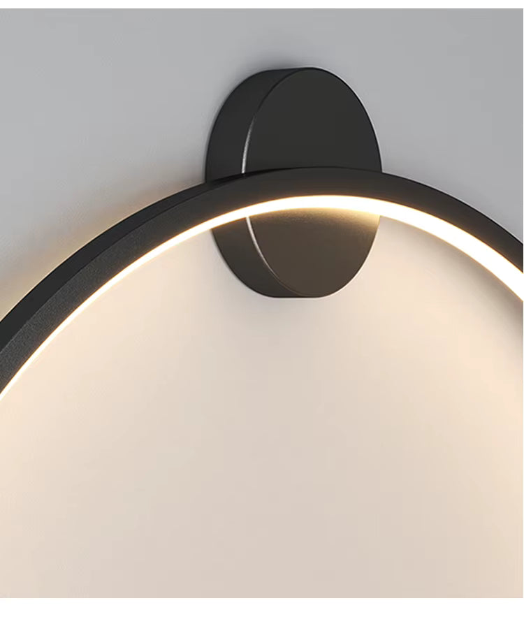 Nap alakú kerek fali lámpa elegáns modern minimalista világítás nappalikhoz