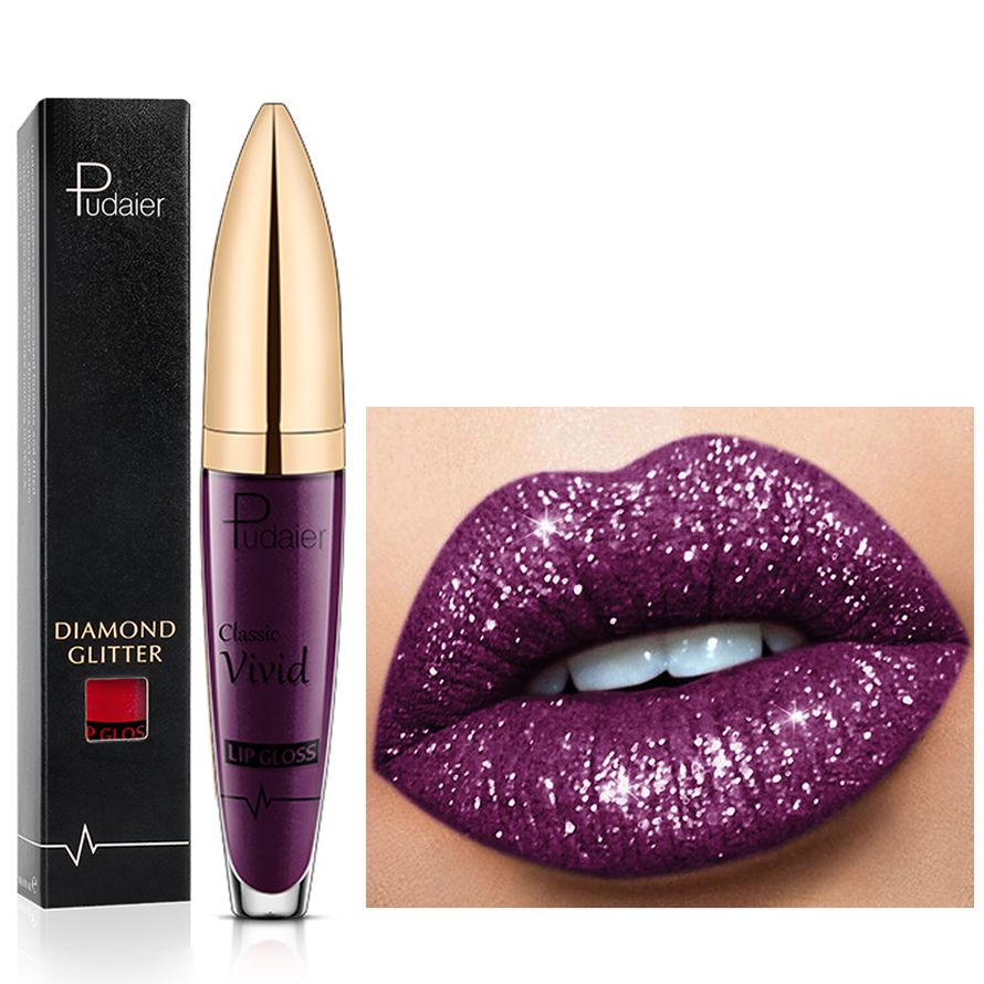18 farver diamantglitter læbepomade