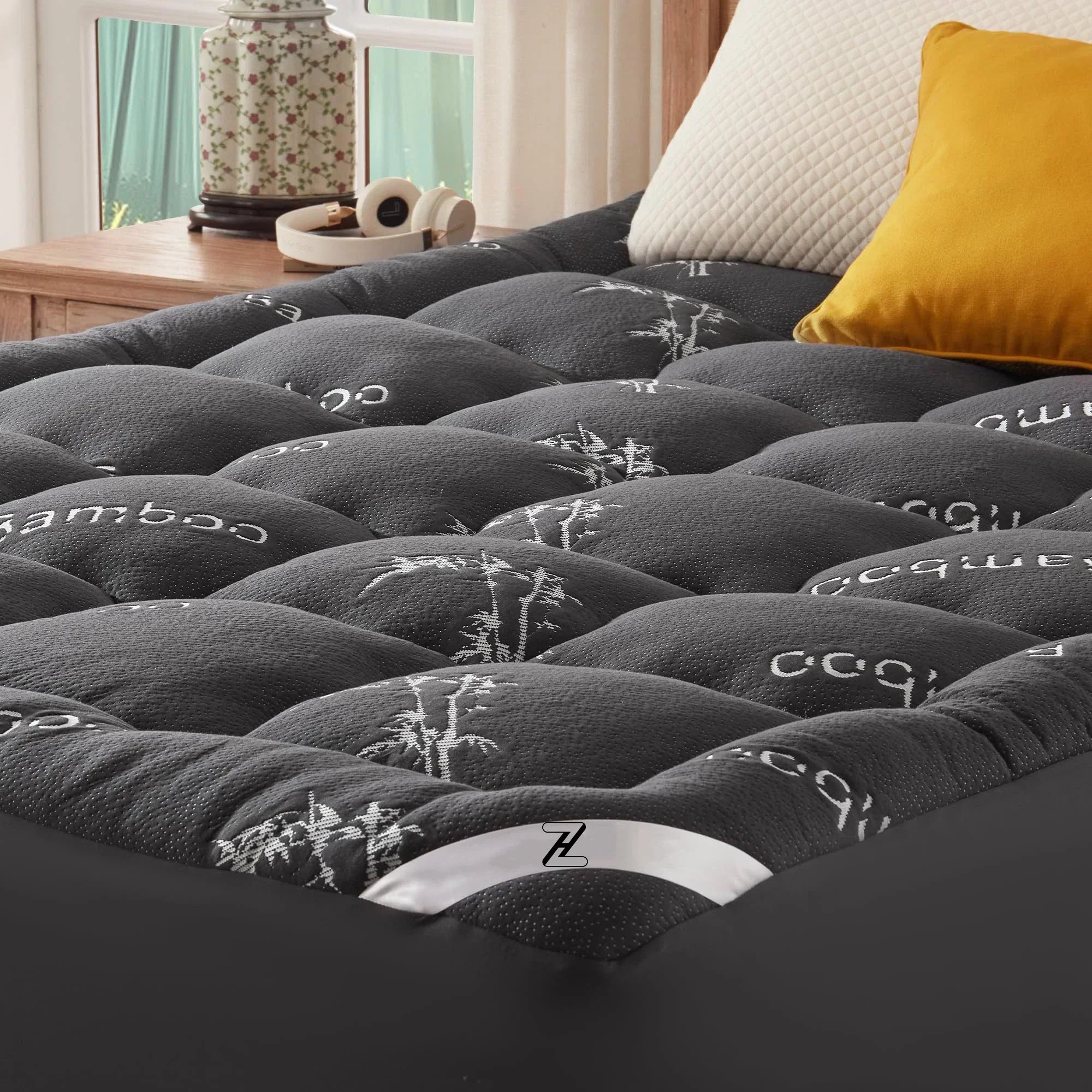 Ochranný potah EcoComfort Collection z bambusové viskózy s prošívaným designem a voděodolný