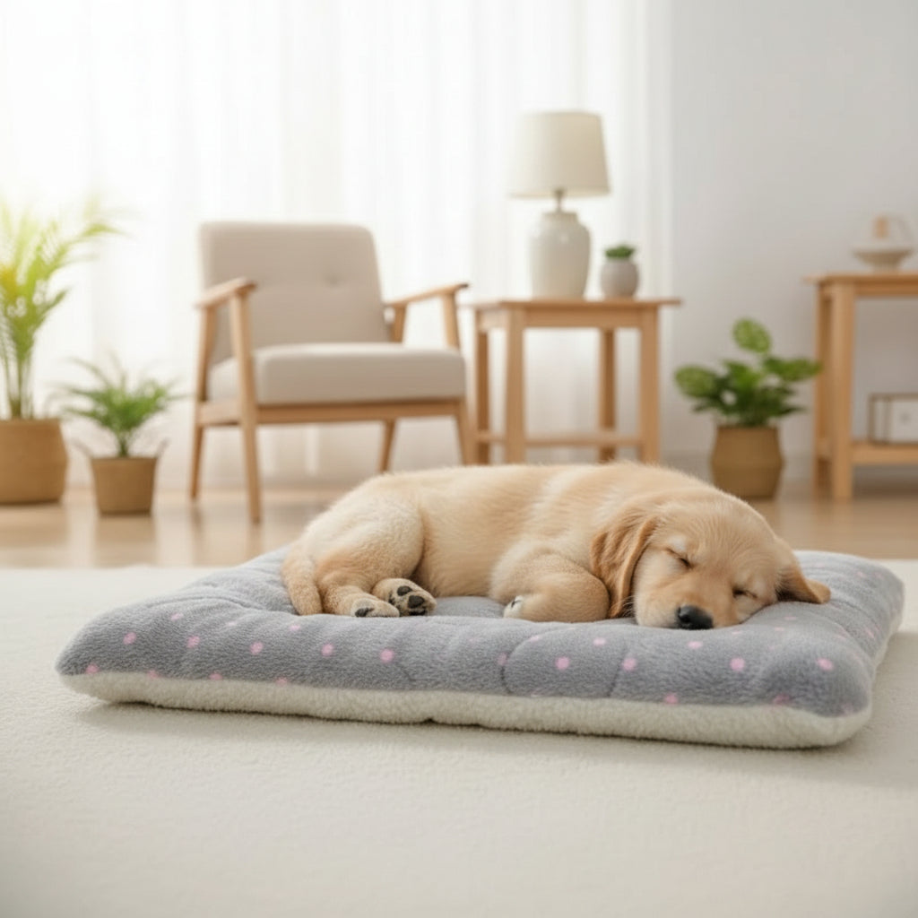 SnugNest Myk Fleece Kattedyne for Dyp Søvn og Stressavlastning