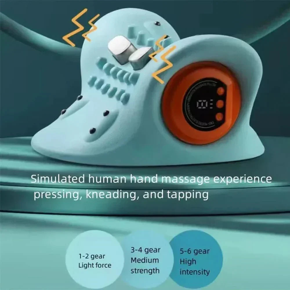 ReliaWave Neck Massager With EMS And Traction For Neck Pain Relief