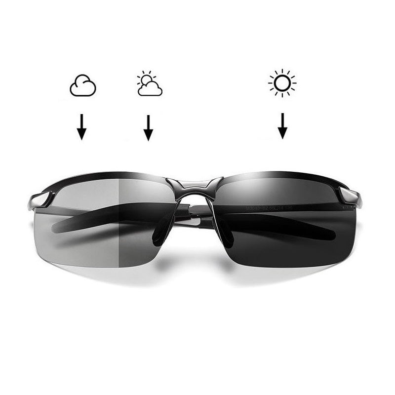 משקפי שמש GlareXO עם קיטוב פוטוכרומי לנוחות בכל מזג אוויר