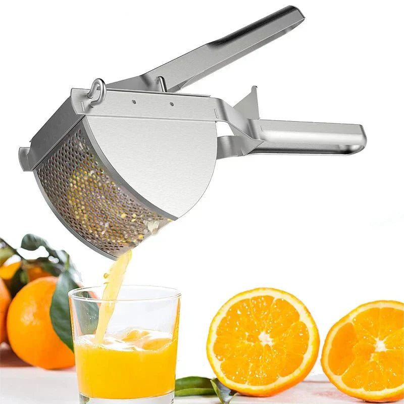 EaseMash ergonomisk potetpresse i rustfritt stål for travle foreldre, glatt babymat