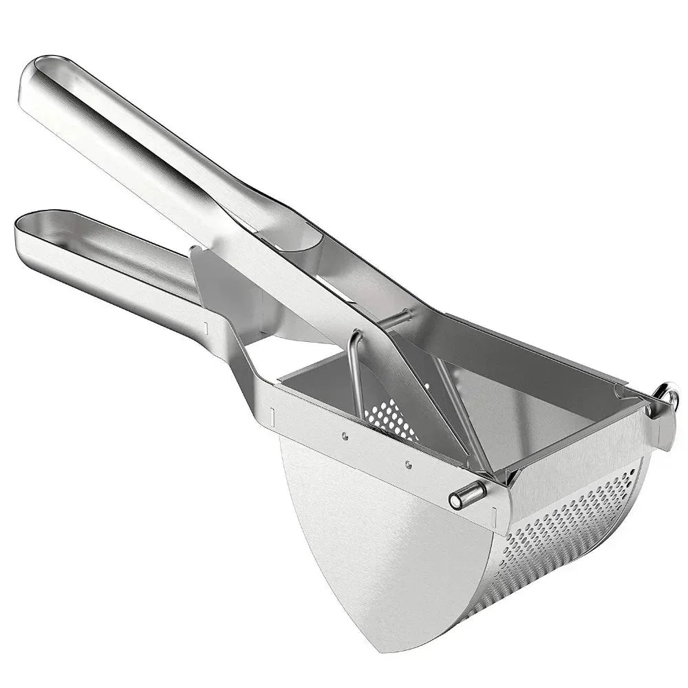 EaseMash ergonomisk potetpresse i rustfritt stål for travle foreldre, glatt babymat