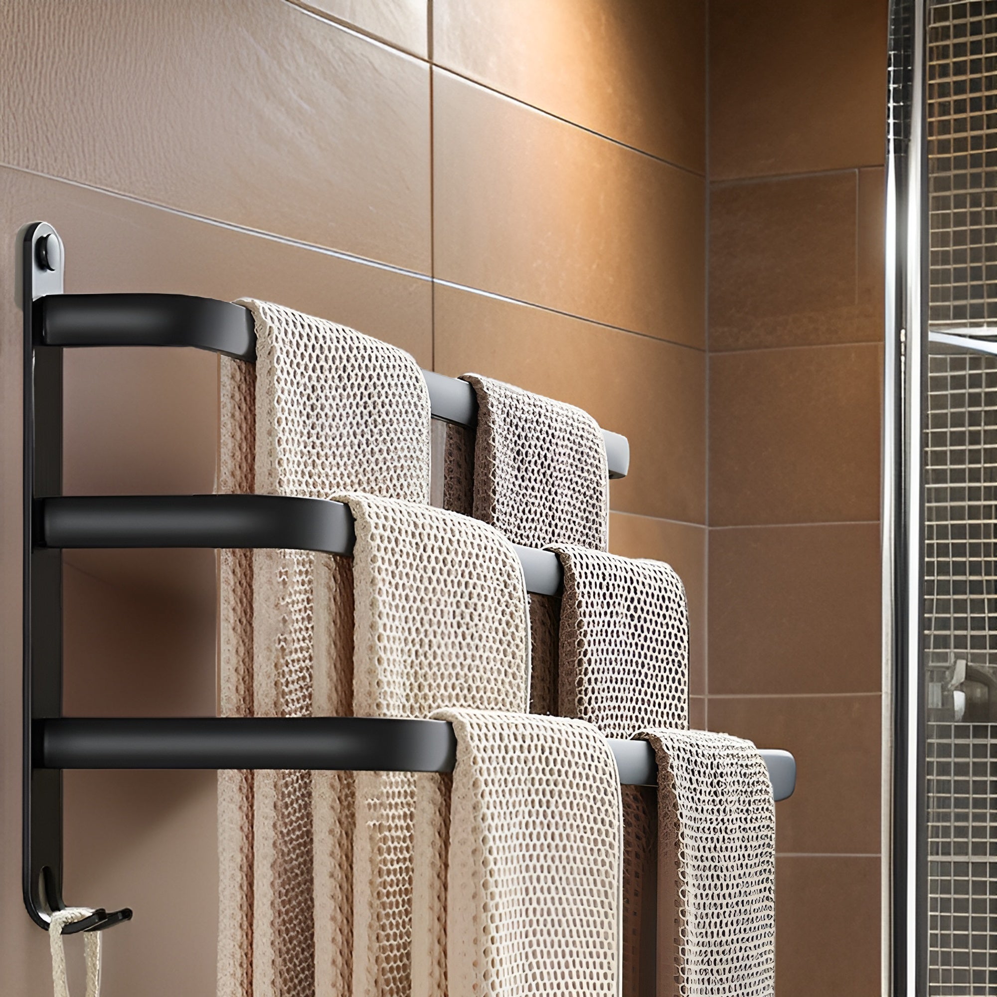 LuxeRack - Stylish Space-Saving Wall-Mounted Towel Holder