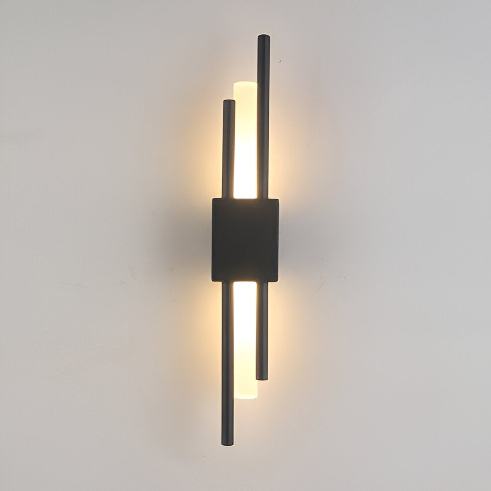 NobleGlow Gold Schwarze Wandleuchte – Luxuriöses lineares Design, einstellbare warme/neutrale/kühle Beleuchtung