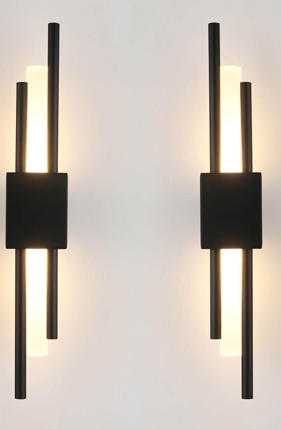 NobleGlow Gold Schwarze Wandleuchte – Luxuriöses lineares Design, einstellbare warme/neutrale/kühle Beleuchtung