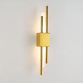 NobleGlow Gold Schwarze Wandleuchte – Luxuriöses lineares Design, einstellbare warme/neutrale/kühle Beleuchtung