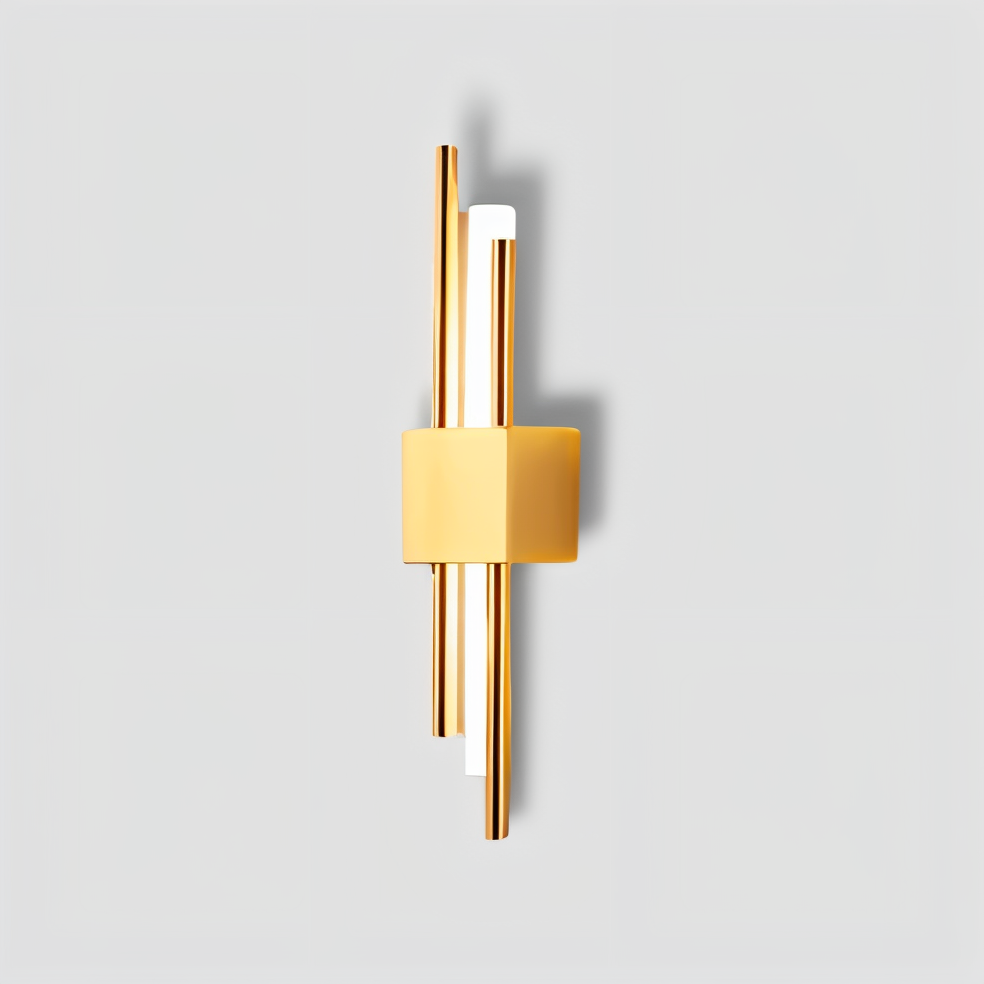NobleGlow Gold Schwarze Wandleuchte – Luxuriöses lineares Design, einstellbare warme/neutrale/kühle Beleuchtung