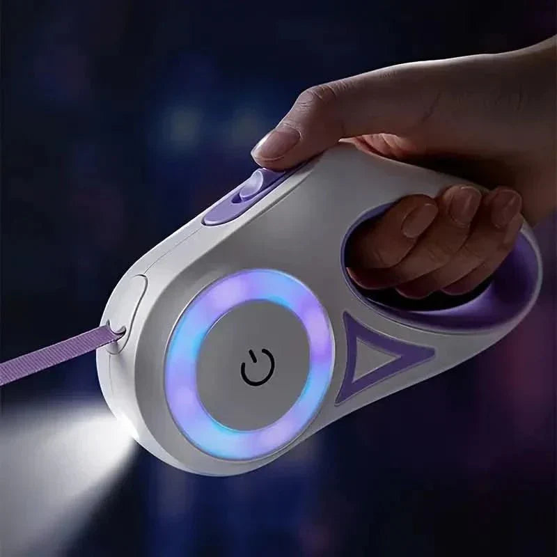 BrightTrail LED kutyapóráz beépített LED világítással a biztonságos éjszakai sétákhoz