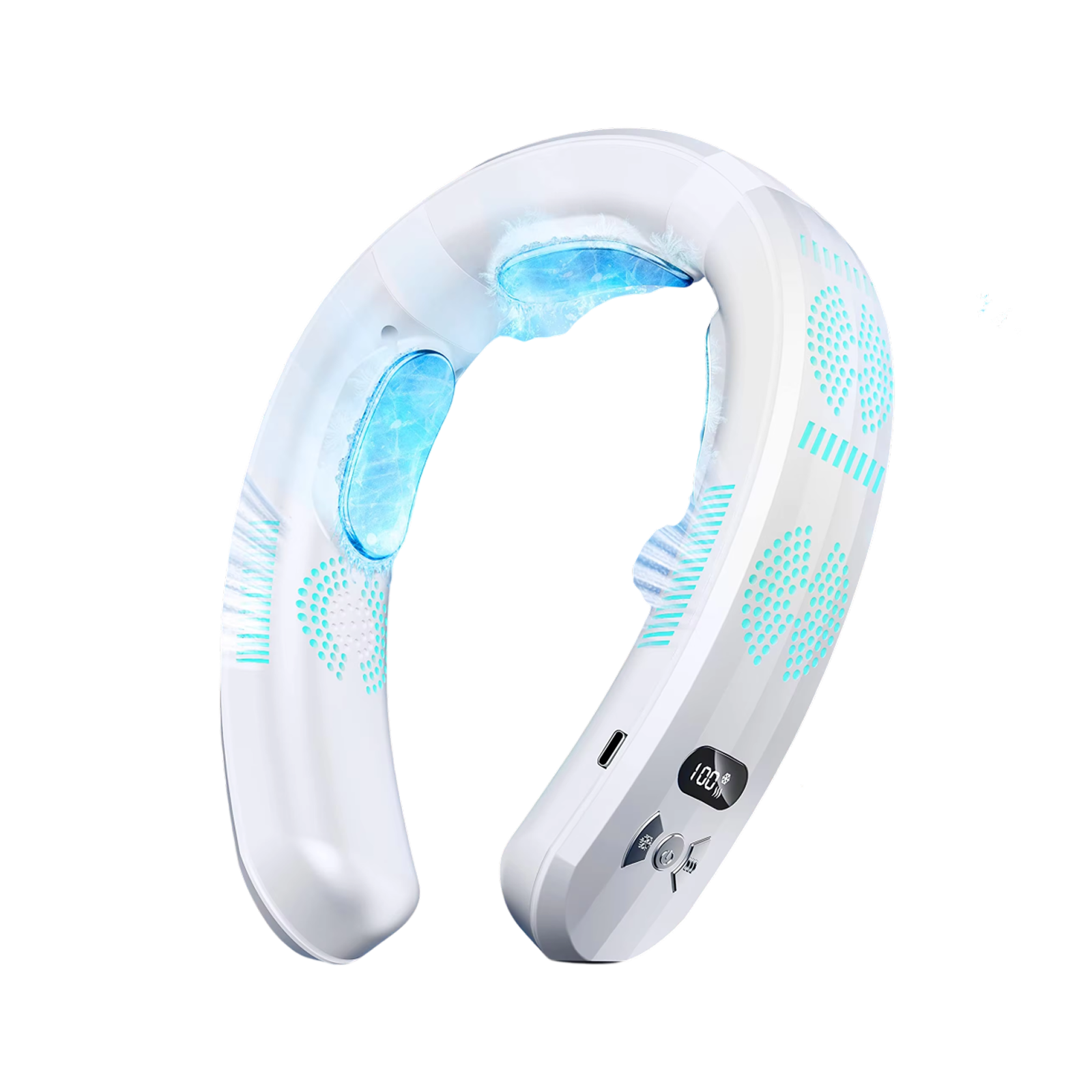 HulaZepyr | Wearable Neck Fan with 360° Airflow & 8-Hour Battery Life for Instant Cooling and Heating 1