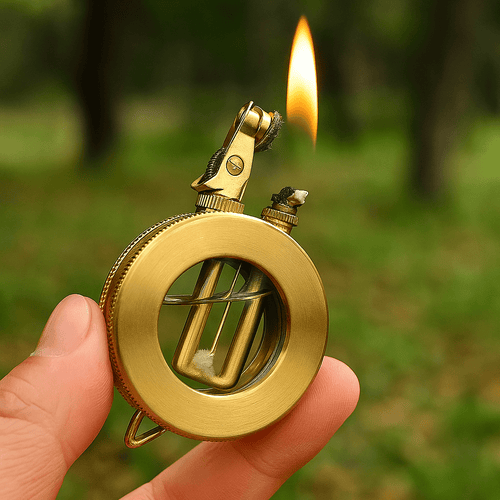 AuroraForge Stormtändare med hållbart metallhölje och retro utomhusdesign