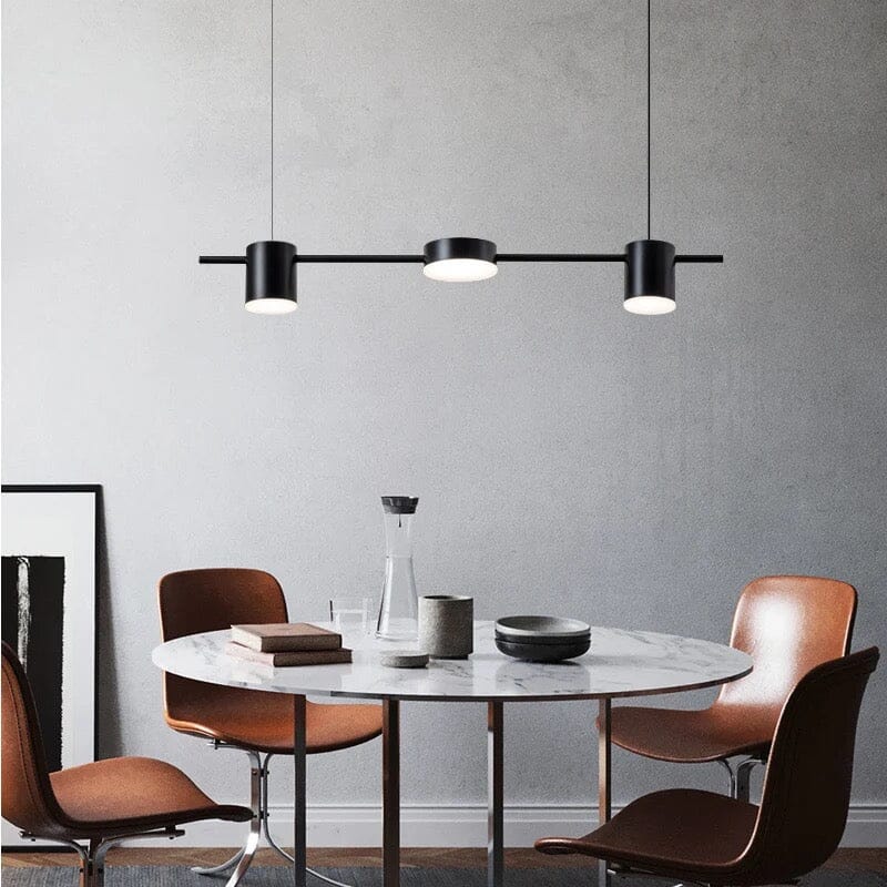 Astrael Lysekrone i Aluminium med Jernfinish, Halvinnfelt