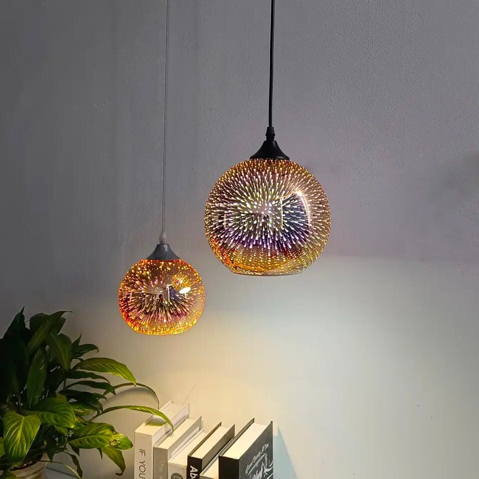 Astris Glass Pendellampe med stjernegjenskinn Miljøvennlig utgave