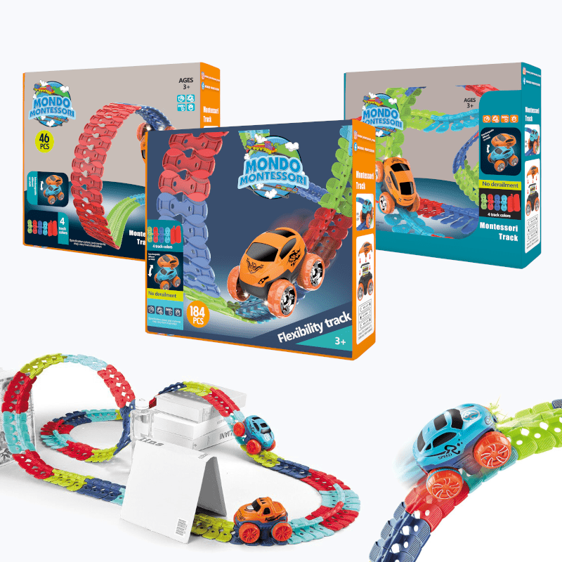 FlexiTrack Circuit de course flexible pour pistes et boucles créatives