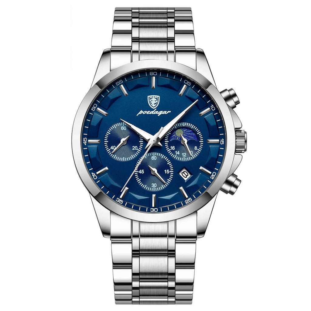 Imperial Quartz Chronograph Watch With Luminous Hands Water Resistant