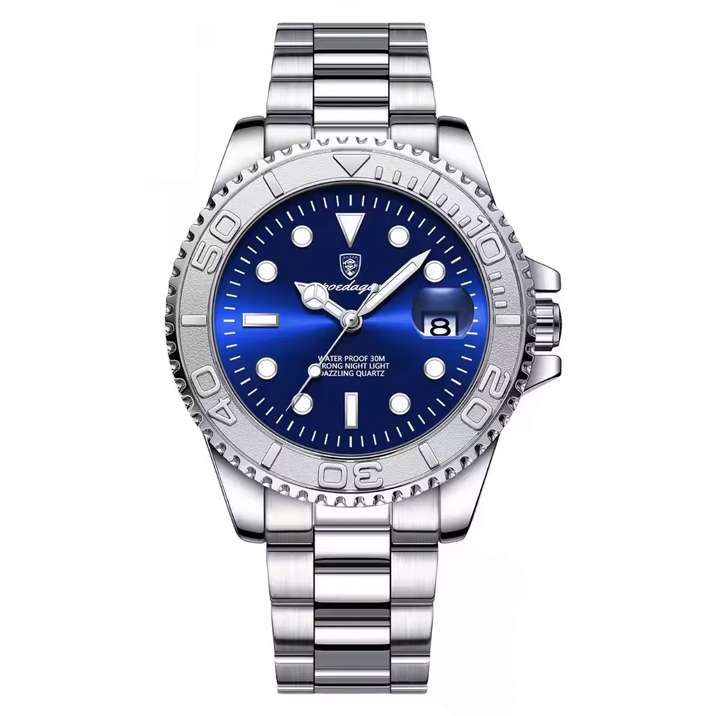 Ceas Quartz Imperium de 40 mm din oțel inoxidabil cu sticlă tratată
