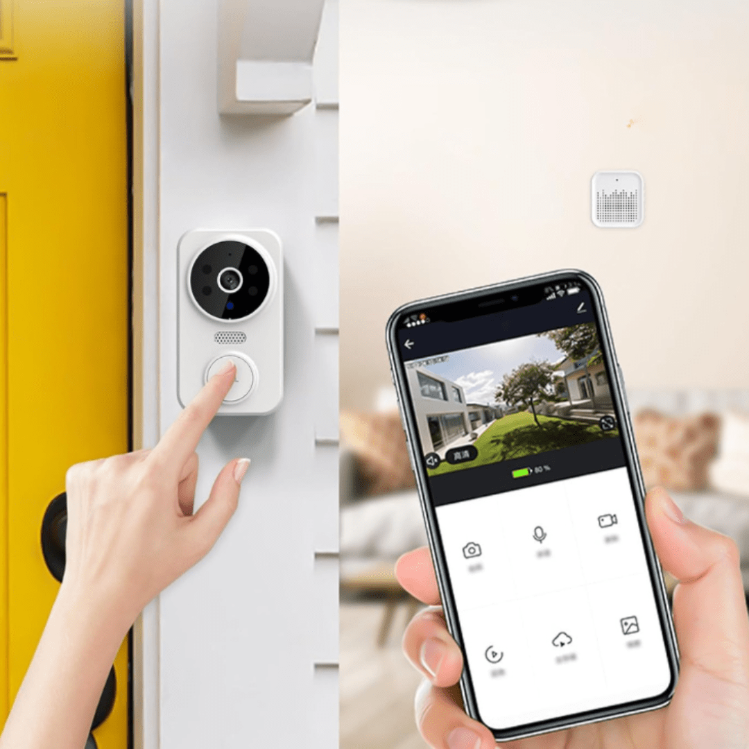 SafeView Pro Wireless HD Video Doorbell With Motion Detection For Smart Homes