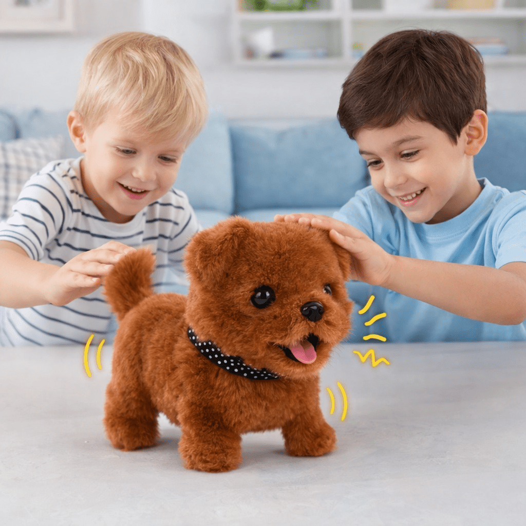 RoboPup Interaktiv Robotbamsehund for Barn Livlig Lek og Realistiske Bevegelser