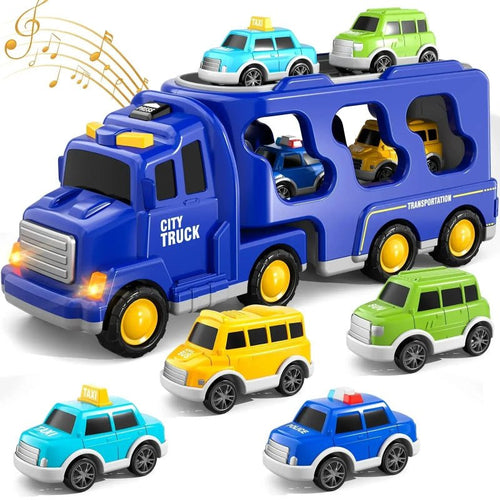 Fourgonnette interactive CargoQuest avec lumières, sons et rangement pour véhicules pour enfants