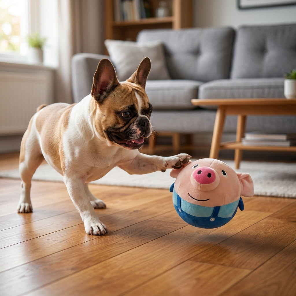 USB oppladbar bevegelsesaktivert kosedyrhund, 15 cm