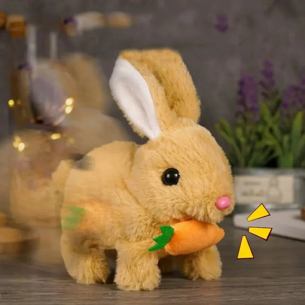 LunaTail Electric Plush Bunny That Walks, Wiggles And Wags Its Tail Interactive Toy