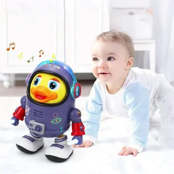 BrightQuack interaktív táncoló kacsa játék világítással és zenével babáknak